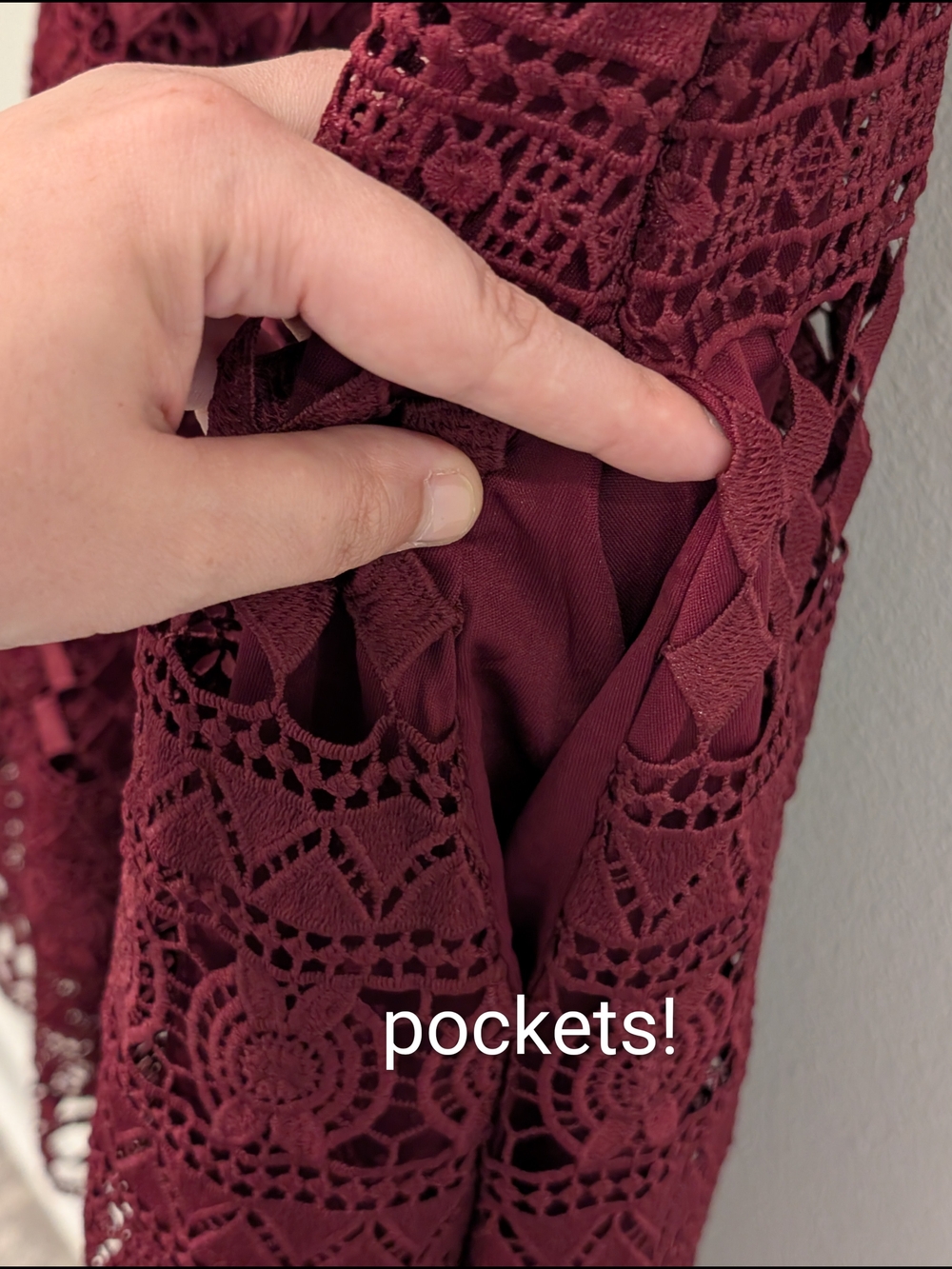 Lulu's Madly In Love Sleeveless Burgundy Lace Fit & Flare Dress - Picture 10 of 10